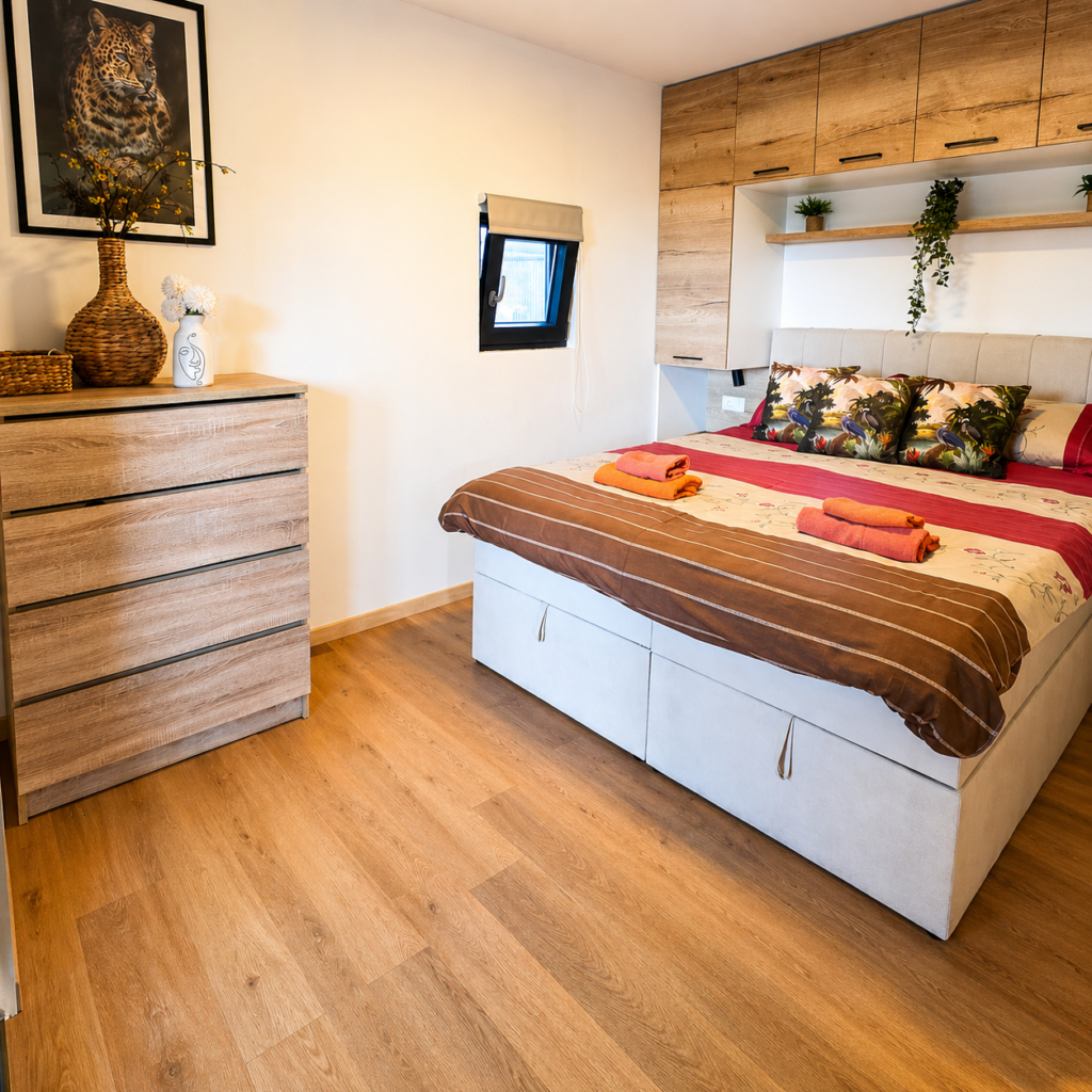 Schlafraum 1 mit Doppelbett
