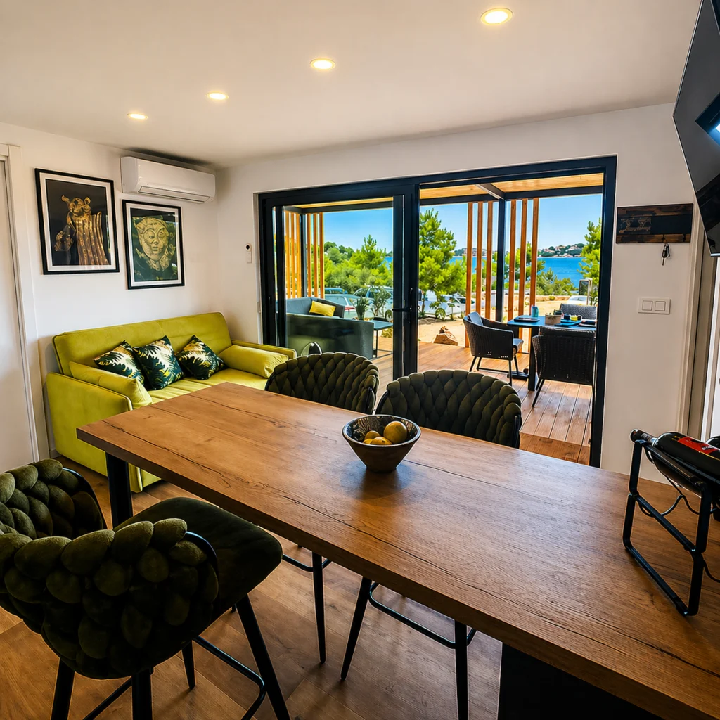 komfortables Mobilheim in Tisno Beach House Gabriela Urlaub buchen