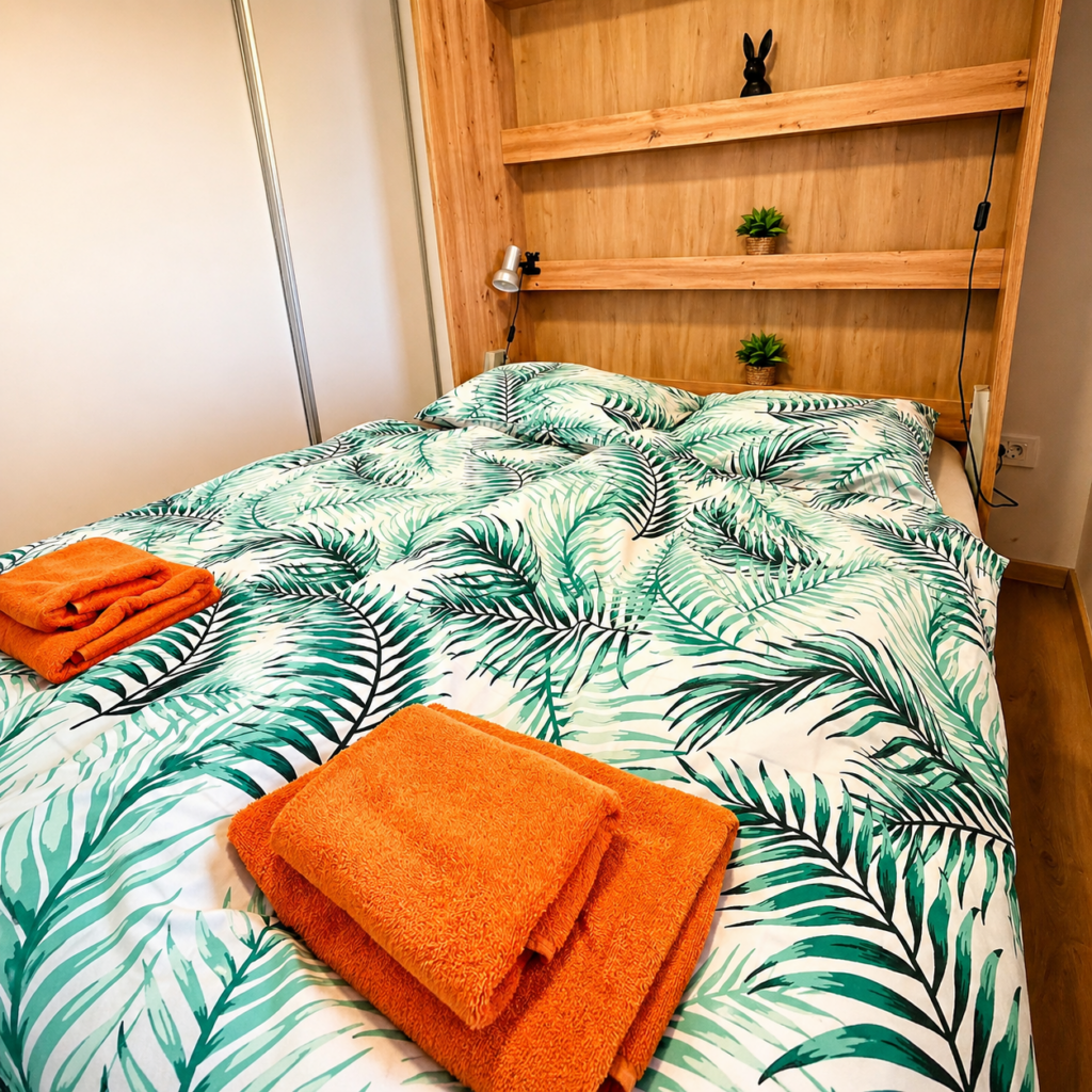 modernes schlafzimmer mobilheim Beach House Gabriela