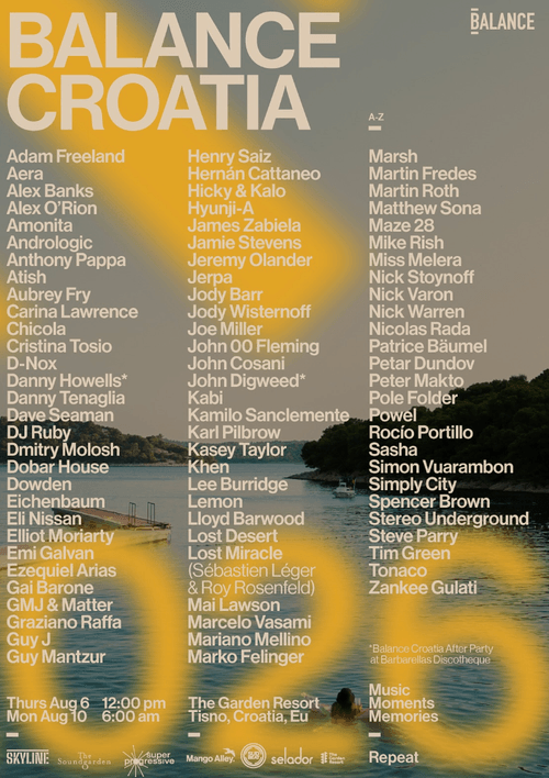 DJ´s Balance Croatia Festival 2026 mobilhome Gabriela